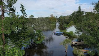 Flooding and Storm Impacts From Milton in Oldsmar Florida [upl. by Florine]