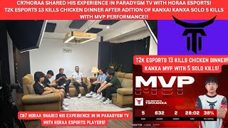 microchannel24 SHARED HIS EXPERIENCE IN ParadygmTV WITH HORAA ESPORTS t2kesports 13 KILLS WWCD [upl. by Milano]