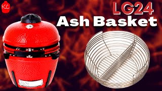 Kamado Bono 25quot Limited Ash Basket review Does it fit the Louisiana Grills LG24 [upl. by Eellah]