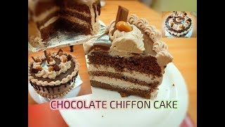 Chocolate Chiffon Cake Chocolate cake [upl. by Philomena]