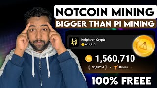 NEW FREE NotCoin Crypto Mining 100 VERIFIED Instant Claim amp Withdrawal 2024  NotCoin Mining [upl. by Jeanine]