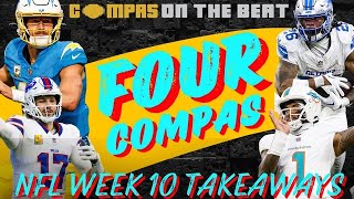 Four Compas Rating the NFL contenders and pretenders  ChargersBengals Showdown [upl. by Esilahs]