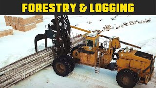 Letourneau 6594 Log Unloader  Real Life Forestry amp Logging  FDR Logging [upl. by Buddie]