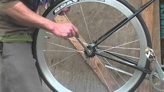 How to Build a Single Speed Bike 11Put the Wheels On [upl. by Hebe]