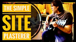 PLASTERING ON A BUILDING SITE plastering tutorial beginners includes a song Taylor 326 guitar [upl. by Ineslta]