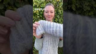 Freja halstørklæde og pandebånd alelaknit knitting knitting strikkeoppskrifter [upl. by Brindell]