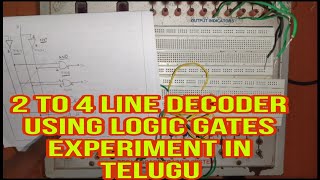 How To Do 2 To 4 Line Decode Using Logic Gates Experiment DLD Lab Experiments [upl. by Ettigirb438]