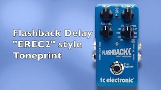 Flashback Delay quotEREC2quot Toneprint Tutorial [upl. by Pedro]