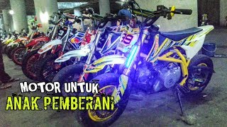 MOTOR MINI BALAP TRAIL KEMAYORAN  Hiburan Balapan Motor Untuk Anak Anak Pemberani [upl. by Ecnarual]