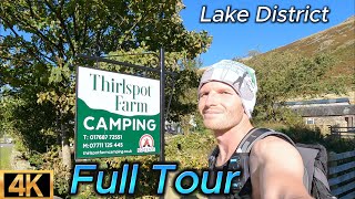 Thirlspot Farm Campsite  Full Tour  The JD Way  Lake District [upl. by Eittak]