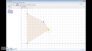 Creating a feasible region in Geogebra [upl. by Kinnie]