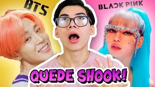 ¡REACCIONANDO A BTS Y BLACKPINK 🤯💕 Boy with luv Kill this love [upl. by Dutch155]