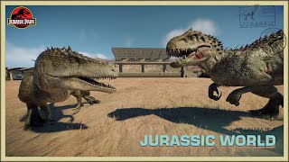 CARCHARODONTOSAURUS vs the MOST LARGE and FEROCIOUS DINOSAURS  FIGHT AND BATTLES  JWE2 [upl. by Eneloj191]