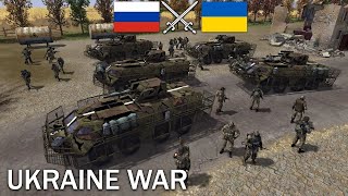 UKRAINIAN BTR 4 VS RUSSIAN BMP 2 EPIC BATTLE MowAs2 Battle Simulation [upl. by Viola]