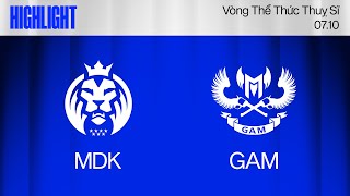 HIGHLIGHT  MDK vs GAM  CKTG 2024  Vòng Swiss  07102024 [upl. by Clarke]