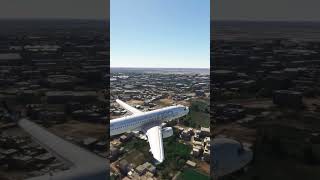 A320neo Lands in Ahmedabad msfs2020 aviation landing flightsimulator flight aerial drone [upl. by Aisak491]