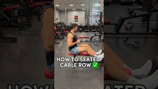 How to PROPERLY SEATED Cable Row ✅ TRY THIS shorts [upl. by Coward]