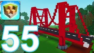 Block Craft 3D City Building Simulator  Gameplay Walkthrough Part 55  Golden Gate Bridge iOS [upl. by Kreis]