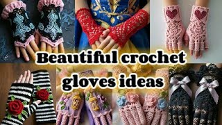 Most beautiful crochet gloves ideasunique crochet gloves AIcrochet ideasAI Crochet Ideas [upl. by Madancy]