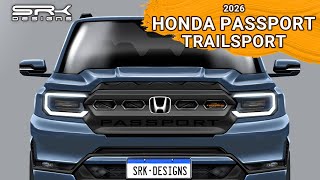 AllNew 2026 Honda Passport Trailsport SUV  Car Design Photoshop Render  SRK Designs [upl. by Kauppi145]