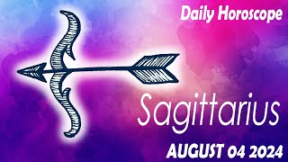 SAGITTARIUS ❤️ DAILY HOROSCOPE TODAY  August 4 2024 🌞♐️ SAGITTARIUS LOVE HOROSCOPE 💫⭐️ [upl. by Norramic480]