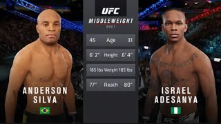 UFC 4 Anderson Silva VS Israel Adesanya [upl. by Ohcamac345]