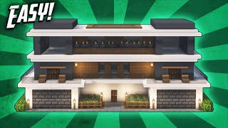 Minecraft How To Build A Modern Mansion House Tutorial 48 [upl. by Seidel]