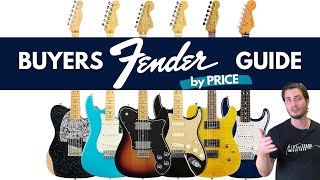 Best Fender Guitars by PRICE [upl. by Wetzell]