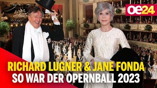 Richard Lugner amp Jane Fonda resümieren den Opernball 2023 [upl. by Apollus]