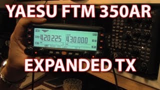 Yaesu FTM 350 AR Band Modification [upl. by Greff825]