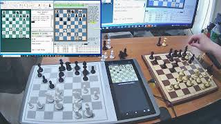 Stockfish 161 vs Berserk 13 using two Chessnut boards [upl. by Renruojos922]