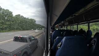 On Board Ride New Jersey Transit 2018 MCI D4500CT 18080 on the 553 line to Mays Landing [upl. by Chamberlin527]