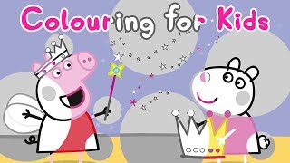 Peppa Pig  Colouring for kids Learn colours for kids  Learn With Peppa Pig [upl. by Vinita]