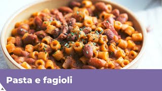 PASTA E FAGIOLI Ricetta classica [upl. by Eiznyl131]