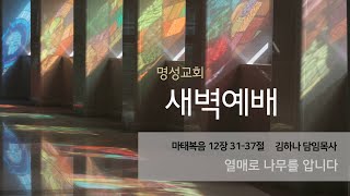 명성교회 20240611 새벽기도회  열매로 나무를 압니다  김하나 담임목사 [upl. by Witcher197]