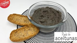 PATÉ de ACEITUNAS NEGRAS  Receta muy fácil y rápida [upl. by Metcalf]