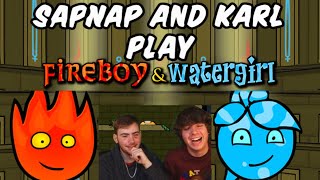 Sapnap and Karl Jacobs play Fireboy amp Watergirl [upl. by Dorothea]