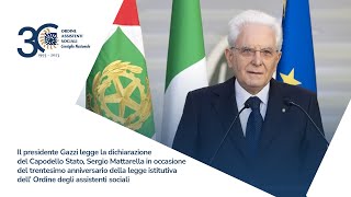 Il Presidente Mattarella quotLa Repubblica vi è grataquot [upl. by Marsiella]