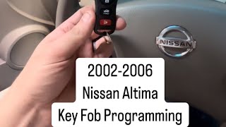 Nissan Altima Key Fob Programming 20022006 keyfob programming automotiverepair [upl. by Notlef167]