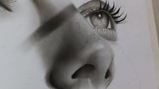 How to Draw a Realistic Nose  HyperRealistic Drawing Tutorial [upl. by Hal]