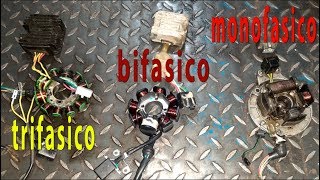 Aprende de estatores de motos monofasico bifasico trifasico [upl. by Bovill300]