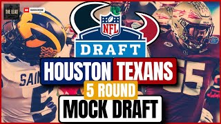 Houston Texans 5 Round Mock Draft [upl. by Iras503]