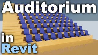 Auditorium in Revit Tutorial [upl. by Airbmac108]