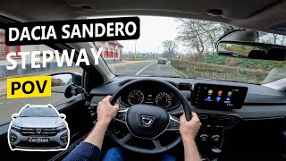 2022 Dacia Sandero Stepway POV Test Drive EcoG Comfort 101 PS  100 HP [upl. by Iphigenia]