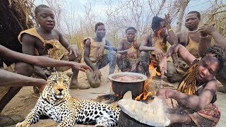 Hadzabe Hunting AntelopesCooking amp Eating Wild Meat In The Bush•Tru Hunters [upl. by Nasaj749]