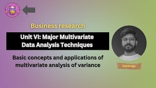 Multivariate Data Analysis Techniques Made Simple  MCom Unit VI Explained [upl. by Scrivens]