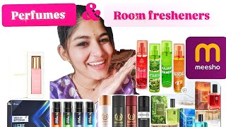 Perfumes and room fresheners Haul from meeshoAffordable perfumes combomeesho review perfume [upl. by Berkeley]