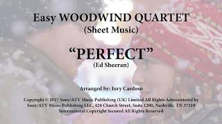 Perfect  Beautiful WOODWIND QUARTET for beginners Easy Sheet Music [upl. by Dugald]