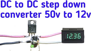 DC to Dc step down voltage converter 50v to 12v  voltage converter  Dc voltage fix regulator [upl. by Etnomaj]