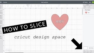 WHY IS MY SLICE TOOL NOT WORKING  Cricut Design Space Tutorial [upl. by Anilejna]